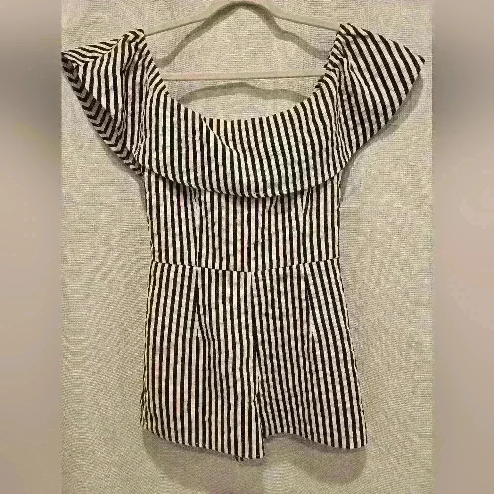 Sugar Lips Stripe Romper